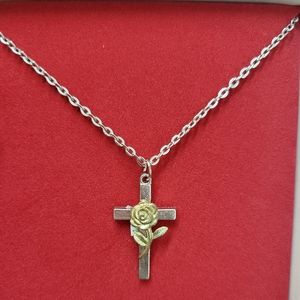 Religious cross necklace